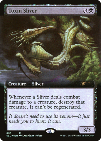 {R} Toxin Sliver (Extended Art) [Secret Lair Drop Promos][SLD 635]