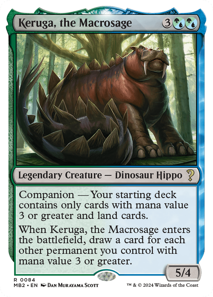 {R} Keruga, the Macrosage (White Border) [Mystery Booster 2][MB2 084]