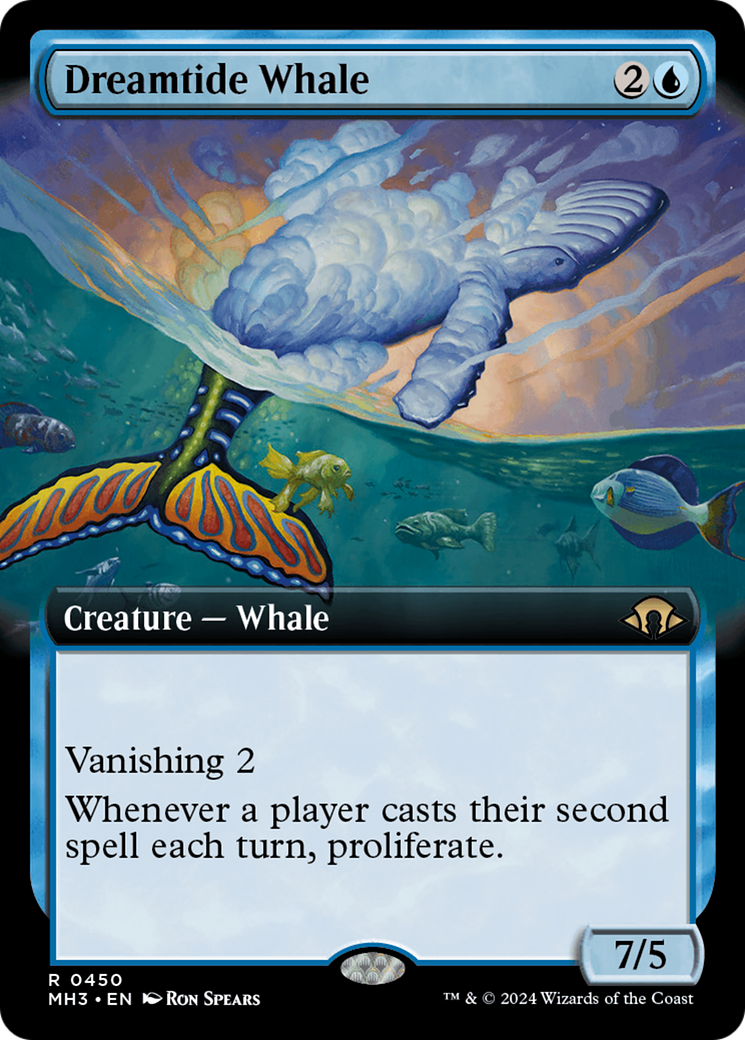 {R} Dreamtide Whale (Extended Art) [Modern Horizons 3][MH3 450]