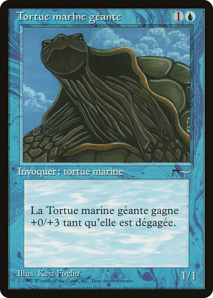 {C} Giant Tortoise (French) - "Tortue marine geante" [Renaissance][REN 034]