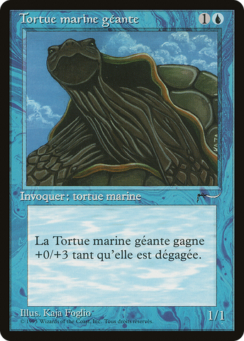 {C} Giant Tortoise (French) - "Tortue marine geante" [Renaissance][REN 034]