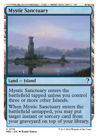 {C} Mystic Sanctuary (White Border) [Mystery Booster 2][MB2 110]