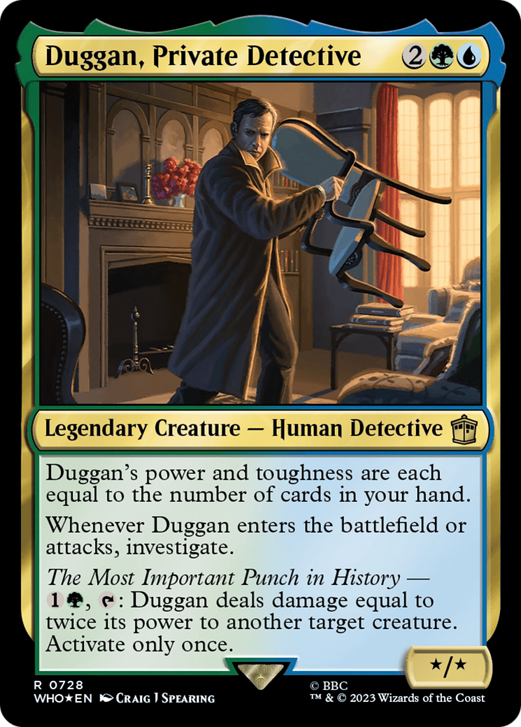 {R} Duggan, Private Detective (Surge Foil) [Doctor Who][WHO 728]
