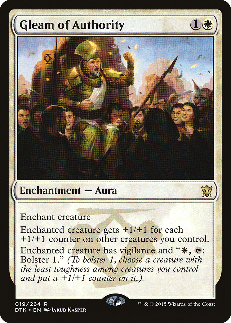 {R} Gleam of Authority [Dragons of Tarkir][DTK 019]