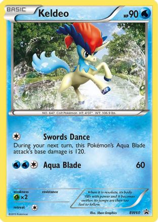 [PKM] Keldeo (BW60) (Non Holo) [Black & White: Black Star Promos]