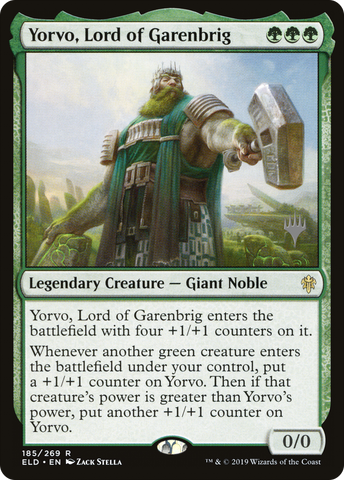 {R} Yorvo, Lord of Garenbrig (Promo Pack) [Throne of Eldraine Promos][PP ELD 185]