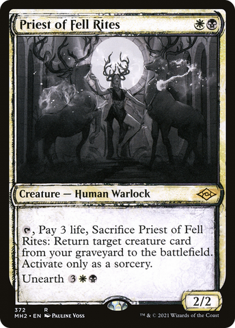 {R} Priest of Fell Rites (Sketch) [Modern Horizons 2][MH2 372]