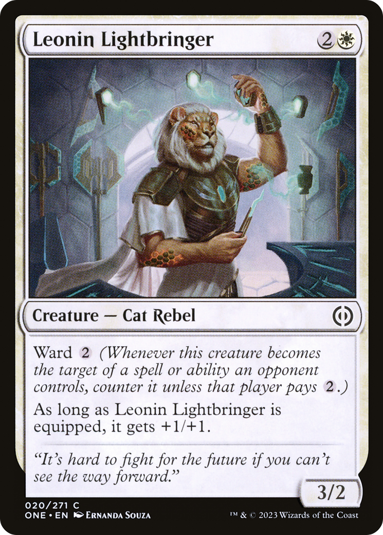 {C} Leonin Lightbringer [Phyrexia: All Will Be One][ONE 020]