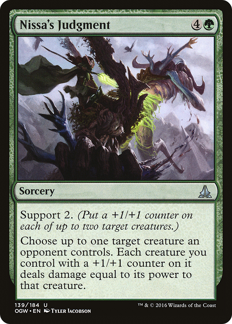 {C} Nissa's Judgment [Oath of the Gatewatch][OGW 139]