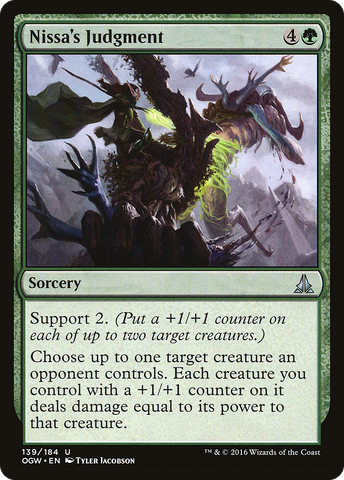 {C} Nissa's Judgment [Oath of the Gatewatch][OGW 139]