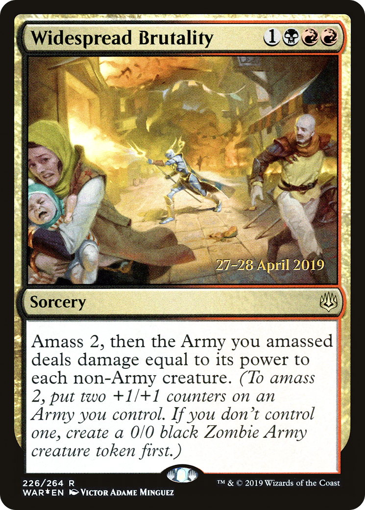 {R} Widespread Brutality [War of the Spark Prerelease Promos][PR WAR 226]