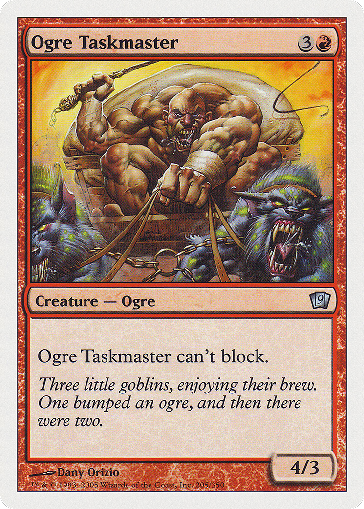 {C} Ogre Taskmaster [Ninth Edition][9ED 205]