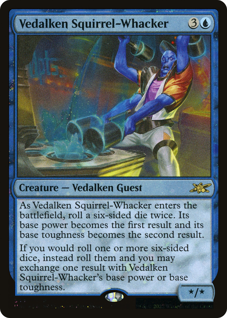 {R} Vedalken Squirrel-Whacker (Galaxy Foil) [Unfinity][UNF 349]