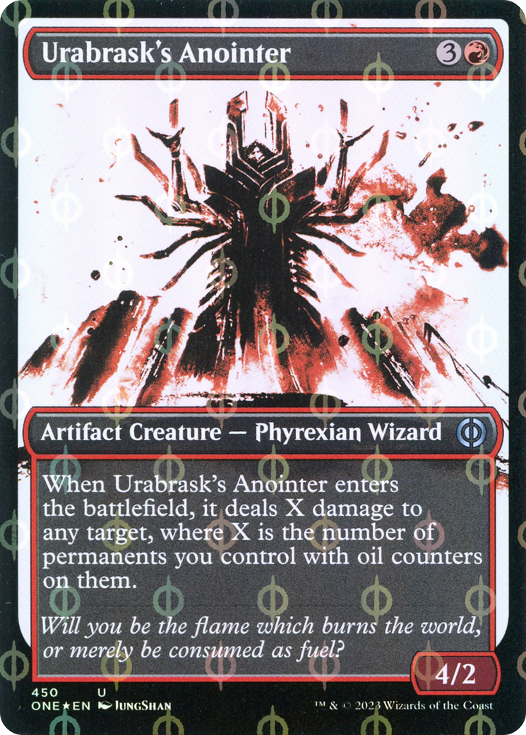 {C} Urabrask's Anointer (Showcase Ichor Step-and-Compleat Foil) [Phyrexia: All Will Be One][ONE 450]