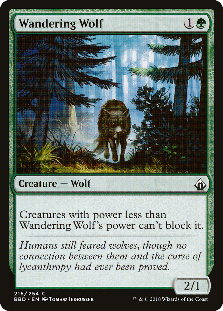 {C} Wandering Wolf [Battlebond][BBD 216] - Misty Mountain Games