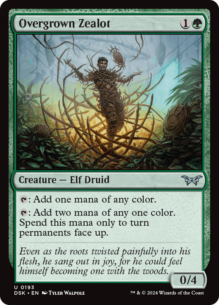{@C} Overgrown Zealot [Duskmourn: House of Horror][DSK 193]