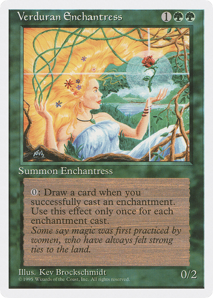{R} Verduran Enchantress [Fourth Edition][4ED 281] - Misty Mountain Games