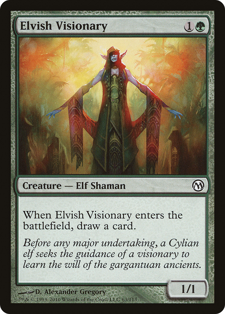 {C} Elvish Visionary [Duels of the Planeswalkers][DPA 063]