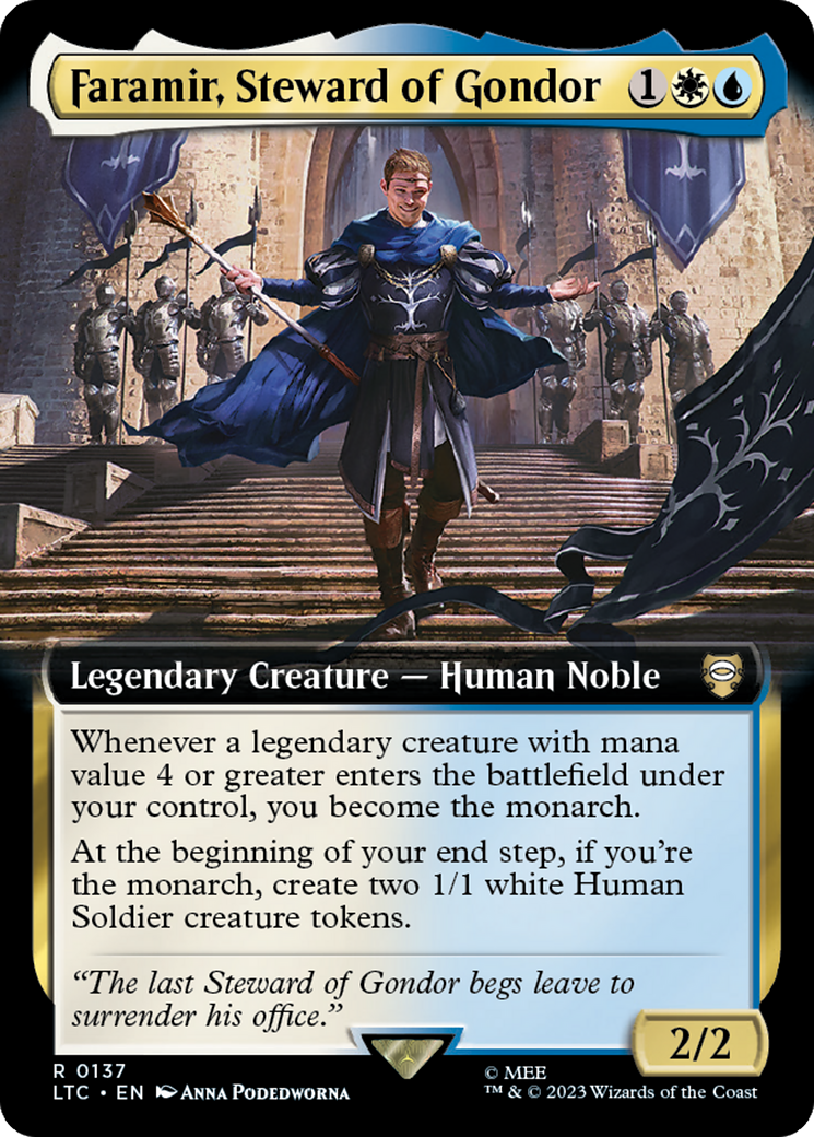 {R} Faramir, Steward of Gondor (Extended Art) [The Lord of the Rings: Tales of Middle-Earth Commander][LTC 137]