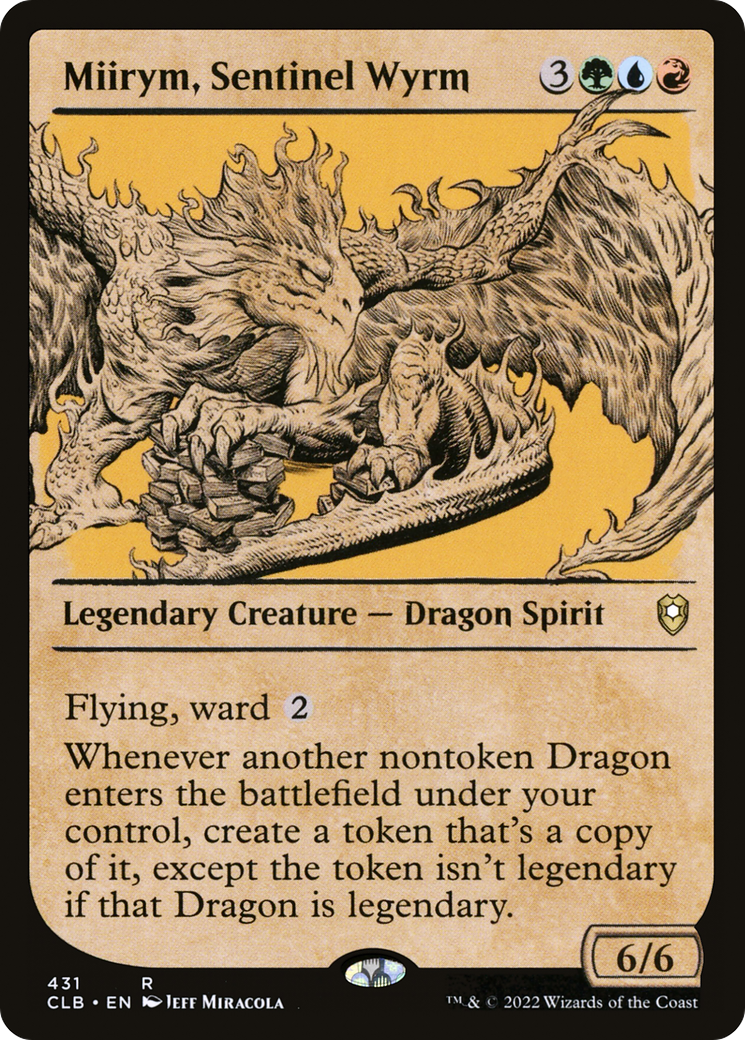 {R} Miirym, Sentinel Wyrm (Showcase) [Commander Legends: Battle for Baldur's Gate][CLB 431]