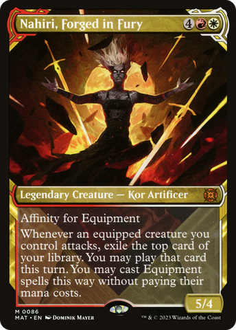 {R} Nahiri, Forged in Fury (Showcase) [March of the Machine: The Aftermath][MAT 086]