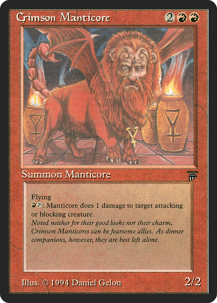 {R} Crimson Manticore [Legends][LEG 140] - Misty Mountain Games