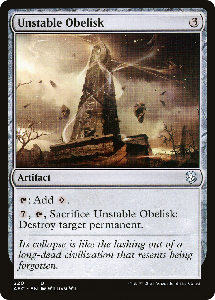 {C} Unstable Obelisk [Dungeons & Dragons: Adventures in the Forgotten Realms Commander][AFC 220]