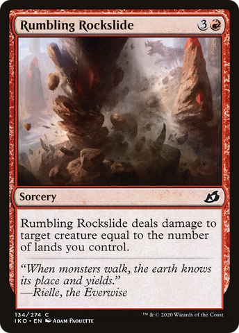 {C} Rumbling Rockslide [Ikoria: Lair of Behemoths][IKO 134]