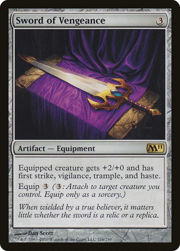 {R} Sword of Vengeance [Magic 2011][M11 216]