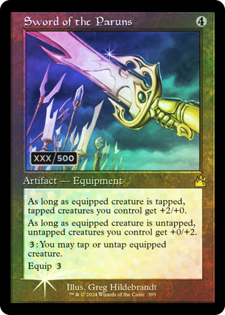 {R} Sword of the Paruns (Retro) (Serialized) [Ravnica Remastered][SR RVR 395]