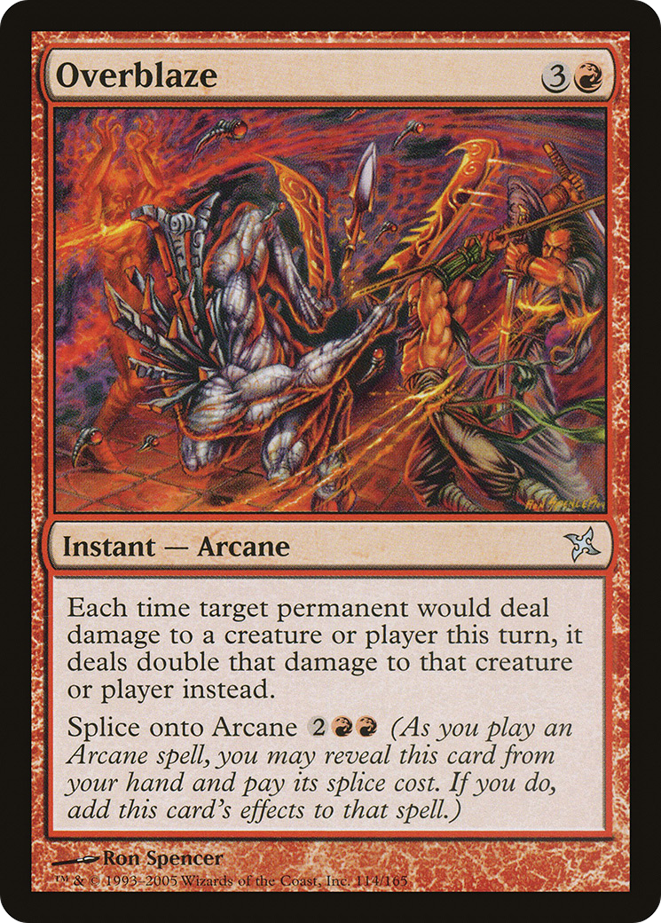 {C} Overblaze [Betrayers of Kamigawa][BOK 114]