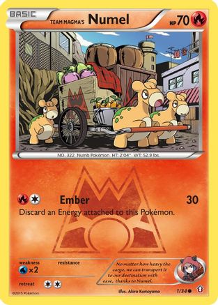 [PKM-C] Team Magma's Numel (1/34) [XY: Double Crisis]
