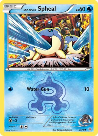 [PKM] Team Aqua's Spheal (3/34) [XY: Double Crisis]