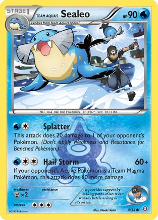 [PKM-C] Team Aqua's Sealeo (4/34) [XY: Double Crisis]