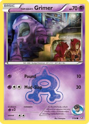 [PKM] Team Aqua's Grimer (7/34) [XY: Double Crisis]