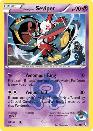 [PKM] Team Aqua's Seviper (9/34) [XY: Double Crisis]