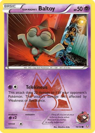 [PKM-C] Team Magma's Baltoy (10/34) [XY: Double Crisis]