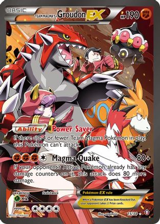 [PKM] Team Magma's Groudon ex (15/34) [XY: Double Crisis]