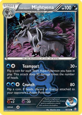 [PKM-C] Team Aqua's Mightyena (18/34) [XY: Double Crisis]