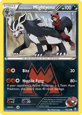 [PKM] Team Magma's Mightyena (19/34) [XY: Double Crisis]