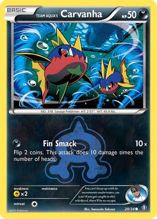 [PKM-C] Team Aqua's Carvanha (20/34) [XY: Double Crisis]