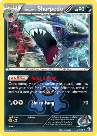 [PKM] Team Aqua's Sharpedo (21/34) [XY: Double Crisis]