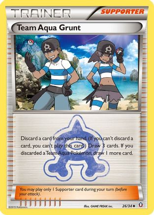 [PKM] Team Aqua Grunt (26/34) [XY: Double Crisis]