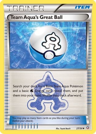 [PKM] Team Aqua's Great Ball (27/34) [XY: Double Crisis]