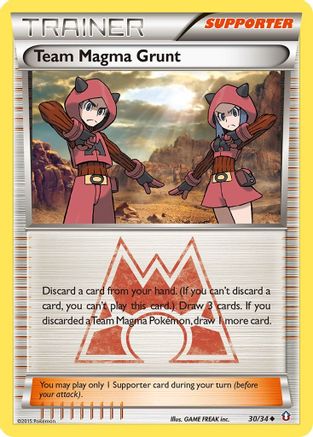 [PKM] Team Magma Grunt (30/34) [XY: Double Crisis]