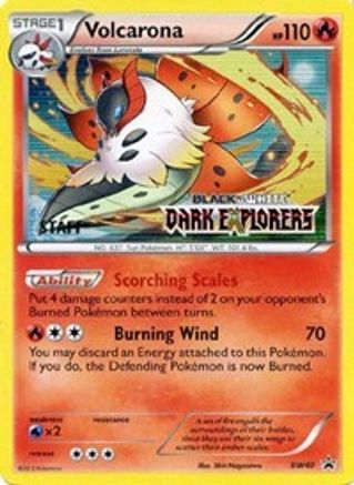 [PKM] Volcarona (BW40) (Staff Prerelease Promo) [Black & White: Black Star Promos]