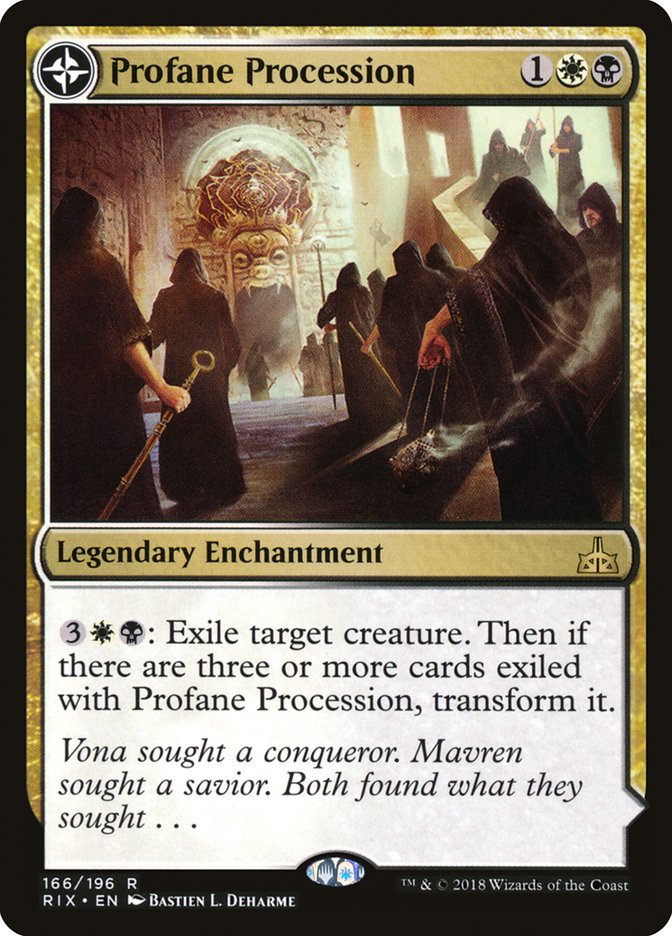 {R} Profane Procession // Tomb of the Dusk Rose [Rivals of Ixalan][RIX 166] - Misty Mountain Games