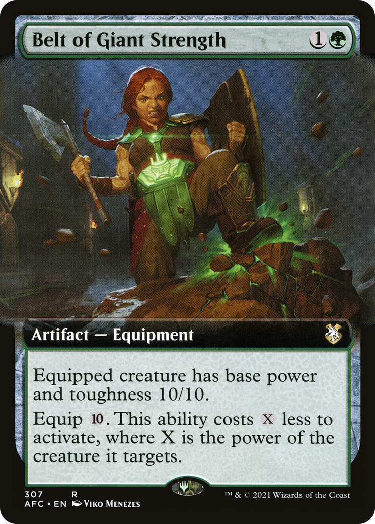 {R} Belt of Giant Strength (Extended Art) [Dungeons & Dragons: Adventures in the Forgotten Realms Commander][AFC 307]