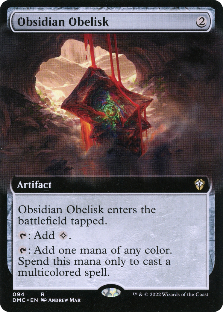 {R} Obsidian Obelisk (Extended Art) [Dominaria United Commander][DMC 094]