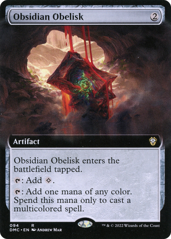 {R} Obsidian Obelisk (Extended Art) [Dominaria United Commander][DMC 094]